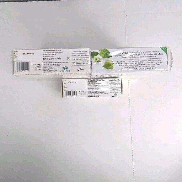 MEDIMIX AYURVEDIC Bar Soaps Lot of 5 4.4 oz Sandal Glycerin Turmeric Argan Herbs - Picture 8 of 8